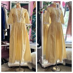 Vintage Inspired Prairie Costume Colonial Re-enactment Dress Marie Antionette S